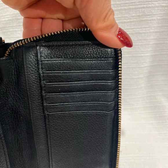 Tory Burch Black Leather Wristlet - Picture 7 of 11